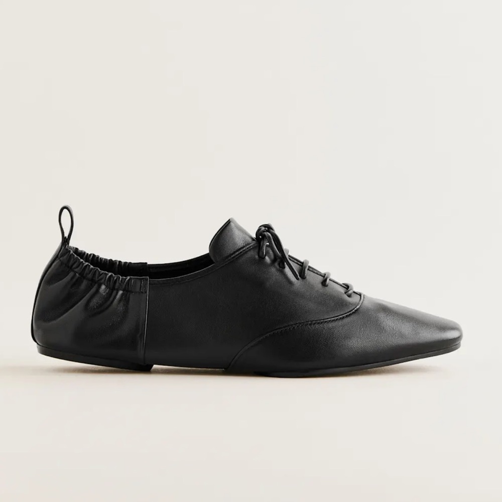 Reformation Marie Lace-up Oxford Black - Size 7.5 - Picture 4 of 8